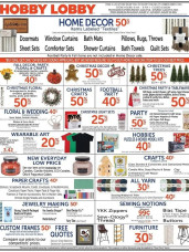 Hobby Lobby ad catalog