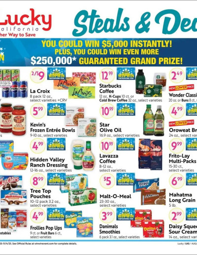 Lucky Supermarkets ad catalog