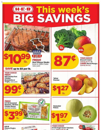 H-E-B ad catalog