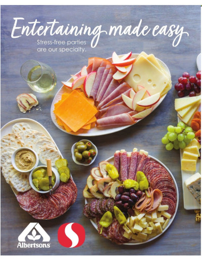 ALBERTSONS ad - Entertaining Guide ad catalog