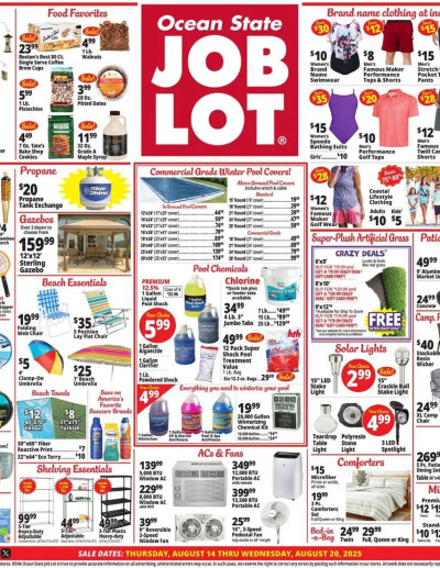 Ocean State Job Lot ad catalog