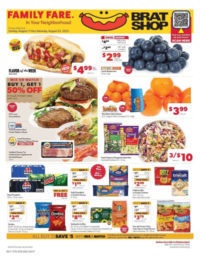 Family Fare ad catalog