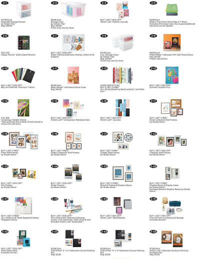 Michaels ad catalog
