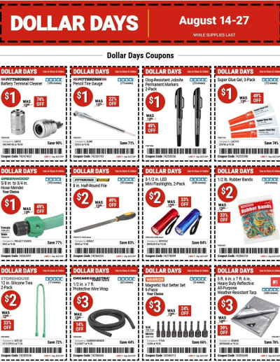 Harbor Freight Tools ad catalog