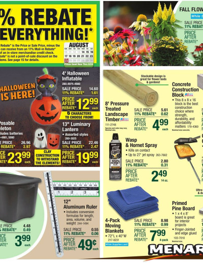 Menards ad catalog