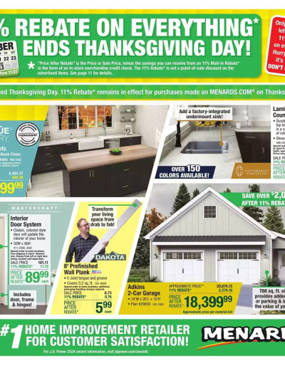 Menards ad catalog