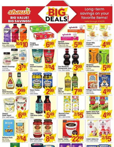 Shaw's ad catalog