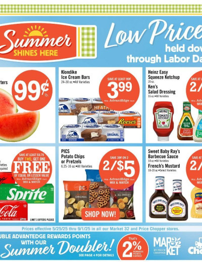 PRICE CHOPPER ad - Summer Shines Here ad catalog