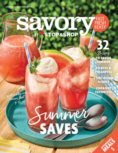 STOP & SHOP ad - Savory Magazine ad catalog