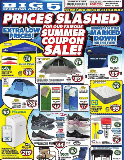 Big 5 ad catalog
