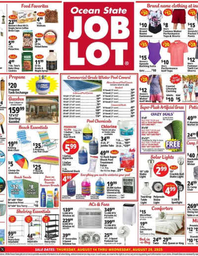Ocean State Job Lot ad catalog