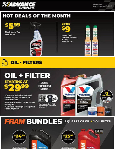 Advance Auto Parts ad catalog