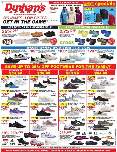 Dunham's Sports ad catalog